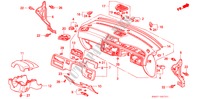 PANNEAU D'INSTRUMENT(RH) pour Honda CIVIC COUPE BASIC 2 Portes 5 vitesses manuelles 1995