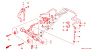 STABILISATEUR AVANT/ BRAS INFERIEUR AVANT pour Honda CIVIC COUPE BASIC 2 Portes 5 vitesses manuelles 1995