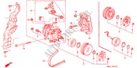 CLIMATISEUR (COMPRESSEUR)(HADSYS) pour Honda PRELUDE DOHC VTEC 2 Portes 5 vitesses manuelles 1994