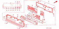 ECRAN DES INSTRUMENTS(1) pour Honda PRELUDE DOHC VTEC 2 Portes 5 vitesses manuelles 1993