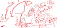 GARNITURE DE MONTANT/ GARNITURE LATERALE pour Honda PRELUDE 2.0I 2 Portes 4 vitesses automatique 1993