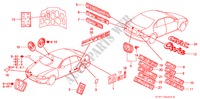 EMBLEMES pour Honda CIVIC 1.4I          75PS 5 Portes 5 vitesses manuelles 1997