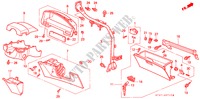 GARNITURE D'INSTRUMENT(LH) pour Honda CIVIC 1.6ILS 5 Portes 5 vitesses manuelles 1995