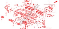 PANNEAU D'INSTRUMENT(LH) pour Honda CIVIC 1.6ILS 5 Portes 4 vitesses automatique 1997