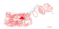 DEBITMETRE D'AIR(DIESEL) pour Honda CIVIC 2.0ITD 5 Portes 5 vitesses manuelles 2000