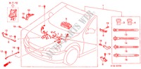 FAISCEAU DES FILS (SOHC)(LH) pour Honda CIVIC ES 5 Portes 5 vitesses manuelles 1999