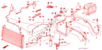 CLIMATISEUR (FLEXIBLES/TUYAUX) (LH) pour Honda INTEGRA TYPE R 3 Portes 5 vitesses manuelles 2000
