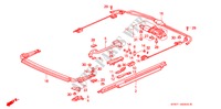 COULISSE DE TOIT pour Honda ACCORD AERODECK 2.2ILS 5 Portes 4 vitesses automatique 1994