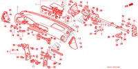 PANNEAU D'INSTRUMENT(LH) pour Honda ACCORD AERODECK 2.0ILS 5 Portes 5 vitesses manuelles 1995