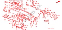 PANNEAU D'INSTRUMENT(RH) pour Honda ACCORD AERODECK 2.2IES 5 Portes 4 vitesses automatique 1994