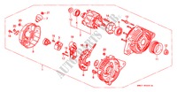 ALTERNATEUR(DENSO) pour Honda NSX NSX-T 2 Portes 5 vitesses manuelles 1995