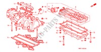 COLLECTEUR D'ADMISSION pour Honda NSX NSX-T 2 Portes 5 vitesses manuelles 1995
