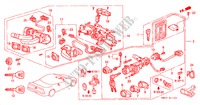 COMMUTATEUR COMBINE(RH) (2) pour Honda NSX NSX 2 Portes 4 vitesses automatique 2000
