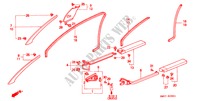 GARNITURE DE MONTANT/ GARNITURE D'OUVERTURE(RH) pour Honda NSX NSX-T 2 Portes 5 vitesses manuelles 1995