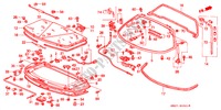 HAYON ARRIERE/MOTEUR COUVERCLE DE MAINTENANCE(NSX T) pour Honda NSX NSX-T 2 Portes 5 vitesses manuelles 1995