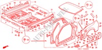 PANNEAUX EXTERIEURS(NSX) pour Honda NSX NSX 2 Portes 4 vitesses automatique 2000