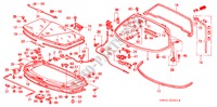 HAYON ARRIERE/MOTEUR COUVERCLE DE MAINTENANCE(NSX T) pour Honda NSX NSX-T 2 Portes 6 vitesses manuelles 2004