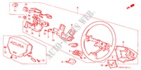 VOLANT DE DIRECTION(SRS) (2) pour Honda NSX NSX-T 2 Portes 6 vitesses manuelles 2005