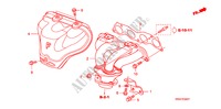 COLLECTEUR D'ECHAPPEMENT(2.4L) pour Honda CR-V EXECUTIVE 5 Portes 5 vitesses automatique 2008