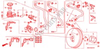 MAITRE CYLINDRE DE FREIN/ ALIMENTATION PRINCIPALE(RH) (1) pour Honda CR-V EX 5 Portes 5 vitesses automatique 2007