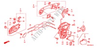 SERRURES PORTES ARRIERE/ POIGNEE EXTERNE(1) pour Honda CR-V DIESEL 2.2 ELEGANCE/SPORT 5 Portes 6 vitesses manuelles 2007