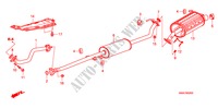 TUYAU D'ECHAPPEMENT/SILENCIEUX (2.0L) pour Honda CR-V EX 5 Portes 6 vitesses manuelles 2008