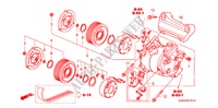 CLIMATISEUR(2.4L)(COMPRESSEUR) pour Honda CR-V EXECUTIVE 5 Portes 5 vitesses automatique 2009