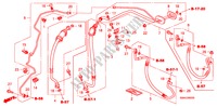 CLIMATISEUR(FLEXIBLES/TUYAUX)(LH)(2.0L)(2.4L) pour Honda CR-V EXECUTIVE 5 Portes 5 vitesses automatique 2010