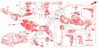 COMMUTATEUR COMBINE(RH) pour Honda CR-V DIESEL 2.2 ES 5 Portes 5 vitesses automatique 2010