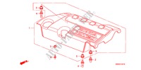 COUVERCLE DE MOTEUR(DIESEL)('10) pour Honda CR-V DIESEL 2.2 COMFORT 5 Portes 6 vitesses manuelles 2010