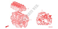 ENS. DE MOTEUR/ENS. BOITE DE VITESSES(2.0L) pour Honda CR-V COMFORT 5 Portes 6 vitesses manuelles 2010