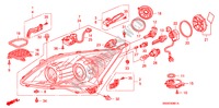 PROJECTEUR(AFS) pour Honda CR-V EXECUTIVE 5 Portes 6 vitesses manuelles 2010