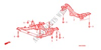 SOUS CHASSIS AVANT/CORPS ARRIERE pour Honda CR-V DIESEL 2.2 COMFORT 5 Portes 6 vitesses manuelles 2010