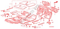 TAPIS DE SOL pour Honda CR-V DIESEL 2.2 COMFORT 5 Portes 6 vitesses manuelles 2010