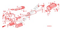 TUYAU D'ECHAPPEMENT/SILENCIEUX(2.4L) pour Honda CR-V RV-I 5 Portes 6 vitesses manuelles 2010