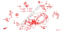 ATTACHE DE FAISCEAU/SUPPORT(LH)(2) pour Honda CR-V DIESEL 2.2 EXECUTIVE 5 Portes 6 vitesses manuelles 2011