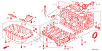 BLOC CYLINDRES/CARTER D'HUILE(2.4L) pour Honda CR-V 2.4 ELEGANCE 5 Portes 6 vitesses manuelles 2011