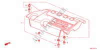 COUVERCLE DE MOTEUR(DIESEL) pour Honda CR-V DIESEL 2.2 COMFORT RUNOUT 5 Portes 5 vitesses automatique 2011