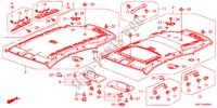 GARNITURE DE PLAFOND(1) pour Honda CR-V COMFORT 5 Portes 5 vitesses automatique 2011