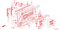 GARNITURE DE PORTE AVANT(LH) pour Honda CR-V EXECUTIVE 5 Portes 5 vitesses automatique 2011
