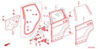 PANNEAUX PORTE ARRIERE pour Honda CR-V DIESEL 2.2 ELEGANCE 5 Portes 6 vitesses manuelles 2011