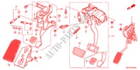 PEDALE(LH) pour Honda CR-V EXECUTIVE 5 Portes 5 vitesses automatique 2011