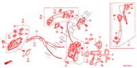 SERRURES DE PORTE AVANT/POIGNEE EXTERNE(2) pour Honda CR-V RVI 5 Portes 5 vitesses automatique 2011