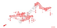SOUS CHASSIS AVANT/CORPS ARRIERE pour Honda CR-V EXECUTIVE 5 Portes 6 vitesses manuelles 2011