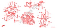 SUPPORTS DE MOTEUR(DIESEL)(MT) pour Honda CR-V DIESEL 2.2 EX ADVANCED 5 Portes 6 vitesses manuelles 2011