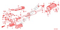 TUYAU D'ECHAPPEMENT/SILENCIEUX(2.4L) pour Honda CR-V RV-SI 5 Portes 6 vitesses manuelles 2011