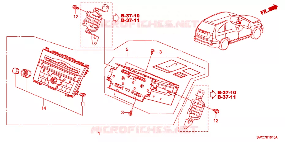 APPAREIL AUDIO Honda  CRV 2011 COMFORT RUNOUT LPG 6 vitesses manuelles 