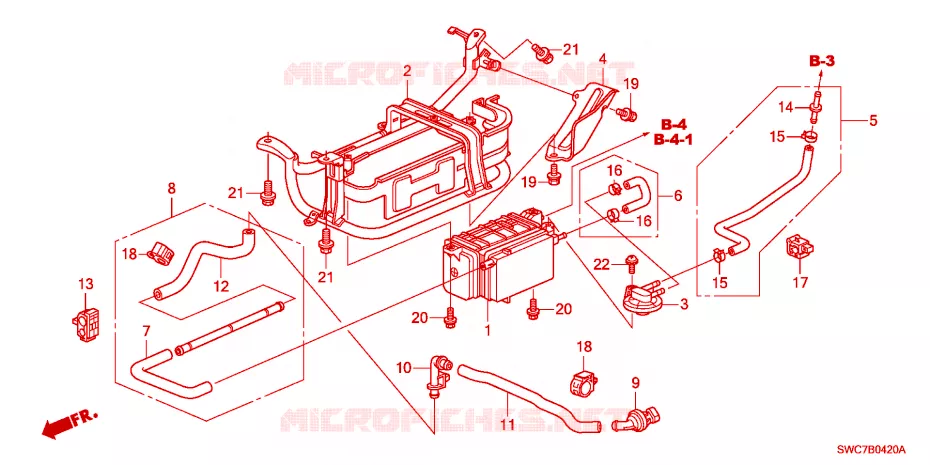 CUVETTE Honda  CRV 2011 RVI 6 vitesses manuelles 