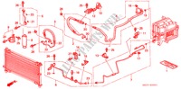 CLIMATISEUR (FLEXIBLES/TUYAUX)(RH) pour Honda SHUTTLE 2.2ILS 5 Portes 4 vitesses automatique 1995