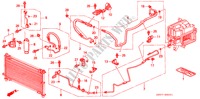 CLIMATISEUR (FLEXIBLES/TUYAUX)(RH) pour Honda SHUTTLE 2.2ILS 5 Portes 4 vitesses automatique 1996